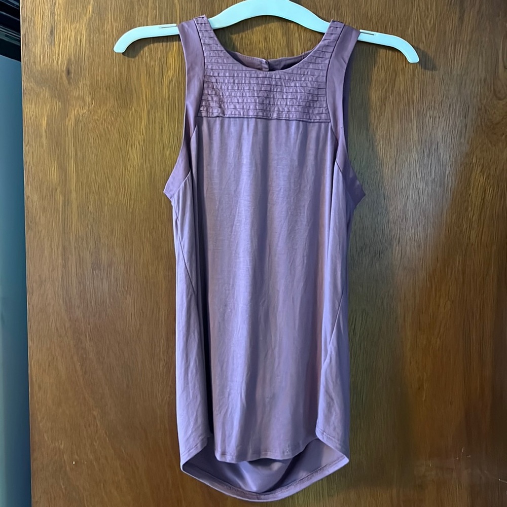 Womens Amadi Anthropologie Purple Sleeveless Top XS